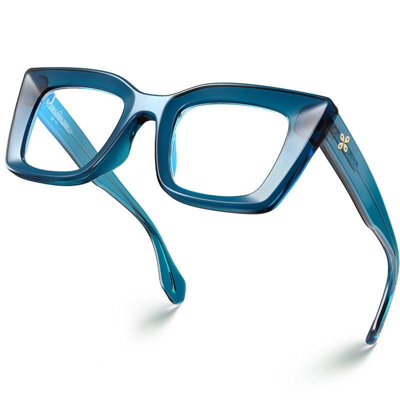 VISOONE Fashion Cat Eye TR90 Blue Light Blocking Glasses with Anti Computer Glare for Women CALIDA